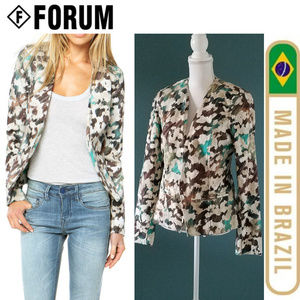 Womens Blazer Jacket Sz 8 Forum Made in Brazil